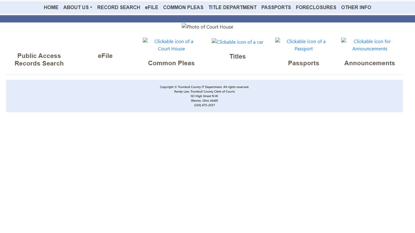 Trumbull County Clerk of Courts