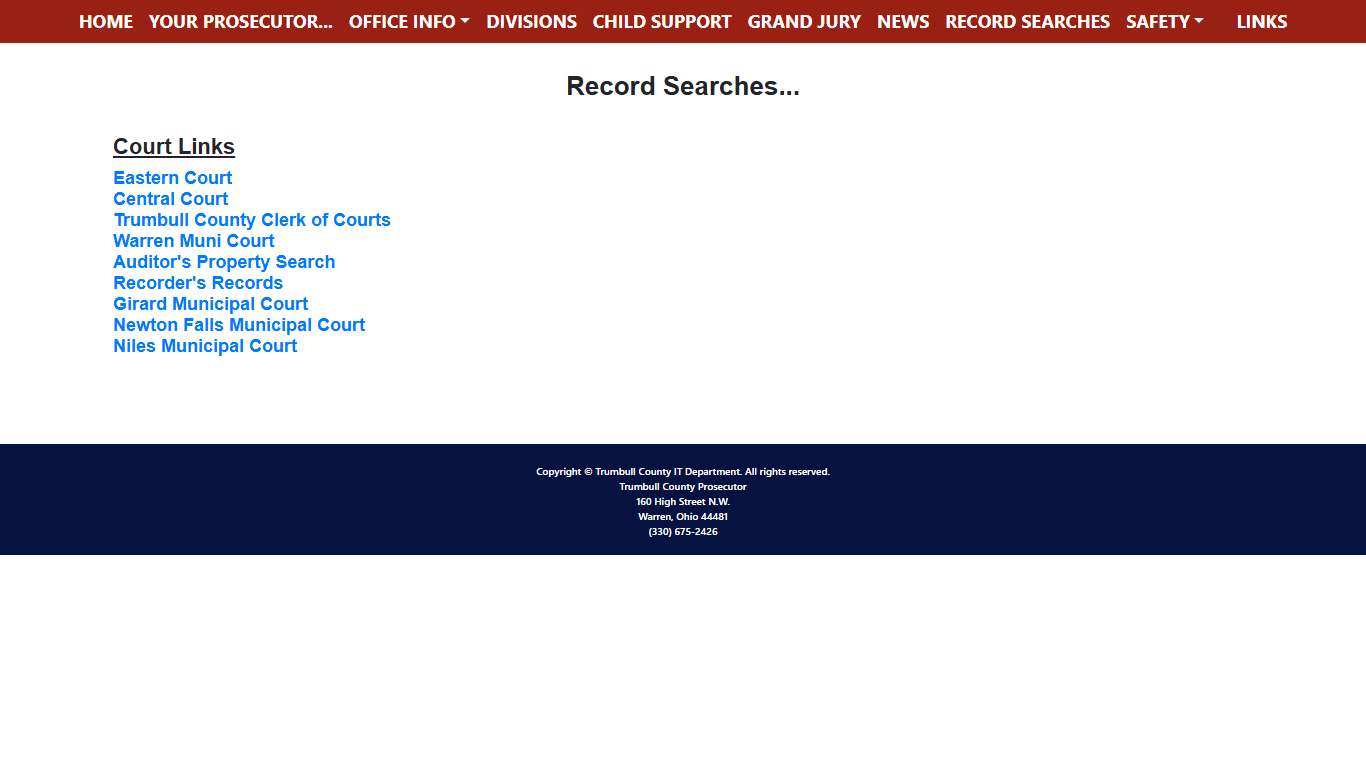 Trumbull County Prosecutor